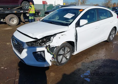 2020 Hyundai Ioniq Hybrid Blue from USA, damaged, VIN KMHC65LC9LU210281